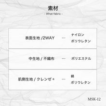 画像をギャラリービューアに読み込む, MSK-12 クレンゼマスクP<保湿性>【2Wayストレッチ素材+不織布+クレンゼ素材】S/M/L