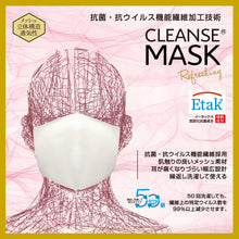 画像をギャラリービューアに読み込む, MSK-15 クレンゼマスクMR<通気性>【メッシュ+クレンゼ+ダブルラッセル】S/M